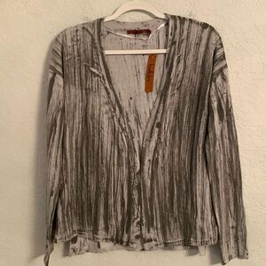 New Belldiny Gray Open Front Cardigan Size S